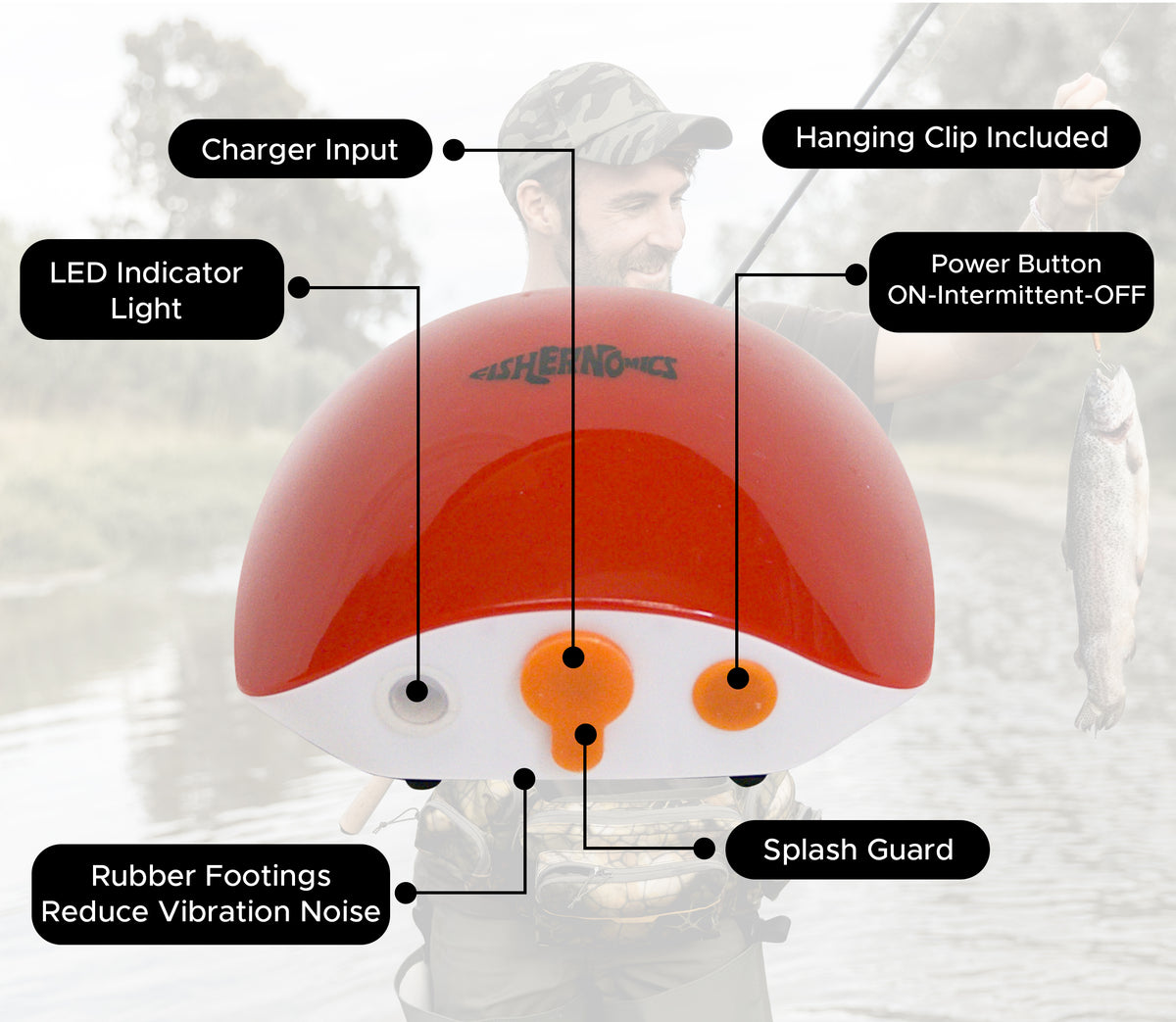 York Sauerstoffpumpe für Köderfische Air Pump Live Bait Fishing Ang