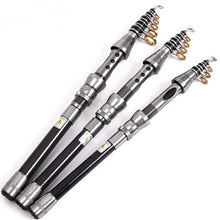 Load image into Gallery viewer, Carbon Fiber Telescopic Travel Fishing Rod & Reel