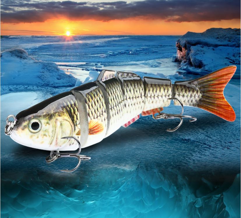Six Segment Multi-Jointed Minnow Fishing Lure