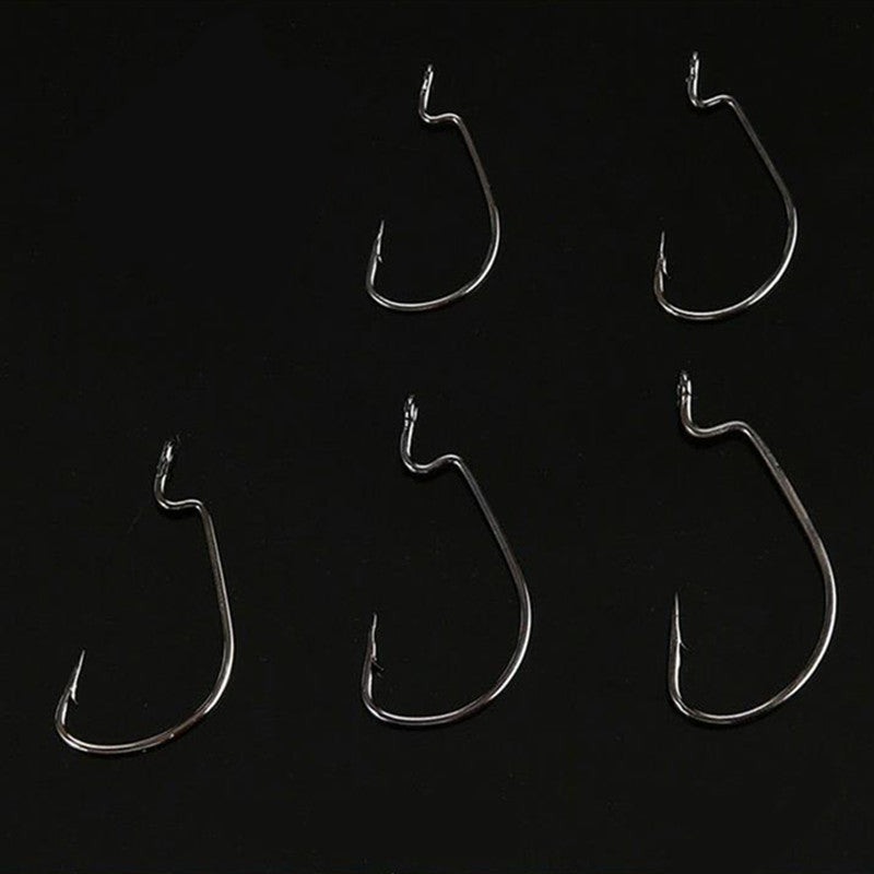 50pcs Fishing Worm Hook Set - High Carbon Steel