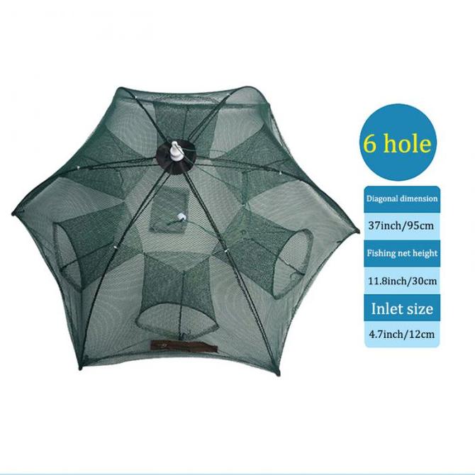 Fishernomics Magic Fish Trap Net with Bait Pocket 10 Sides 10 Holes Fishernomics Magic Fish Trap Net with Bait Pocket 10 Sides 10 Holes