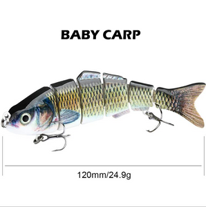 Six Segment Multi-Jointed Minnow Fishing Lure – Fishernomics