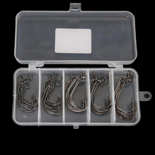 Load image into Gallery viewer, 50pcs Fishing Worm Hook Set - High Carbon Steel
