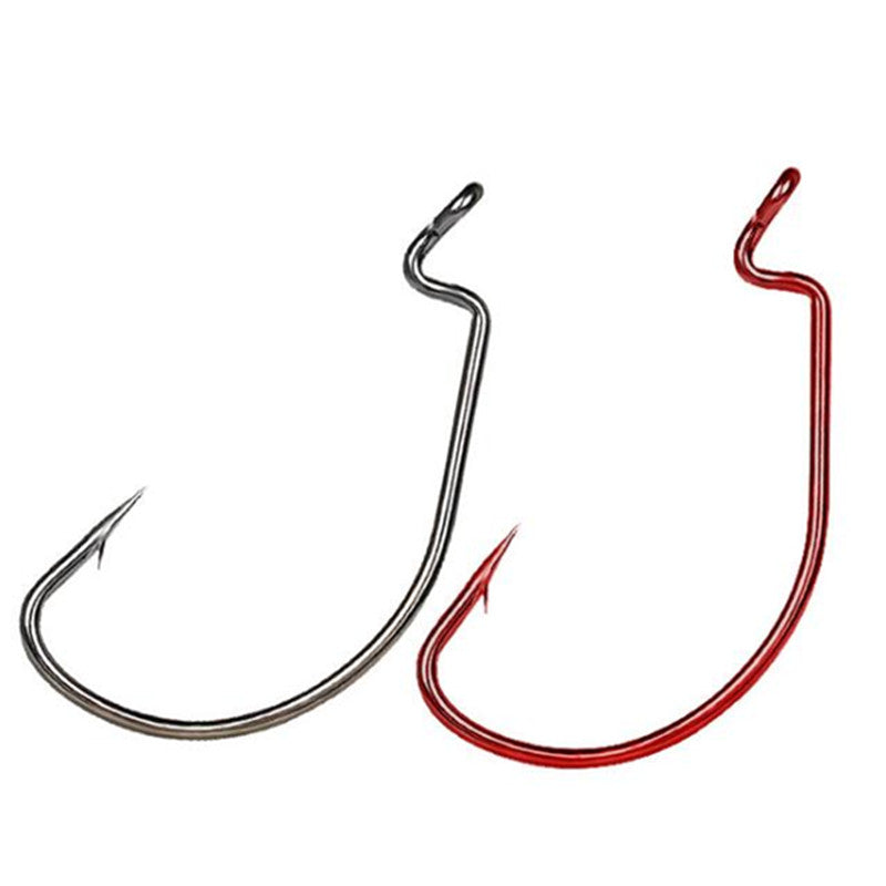 50pcs Fishing Worm Hook Set - High Carbon Steel
