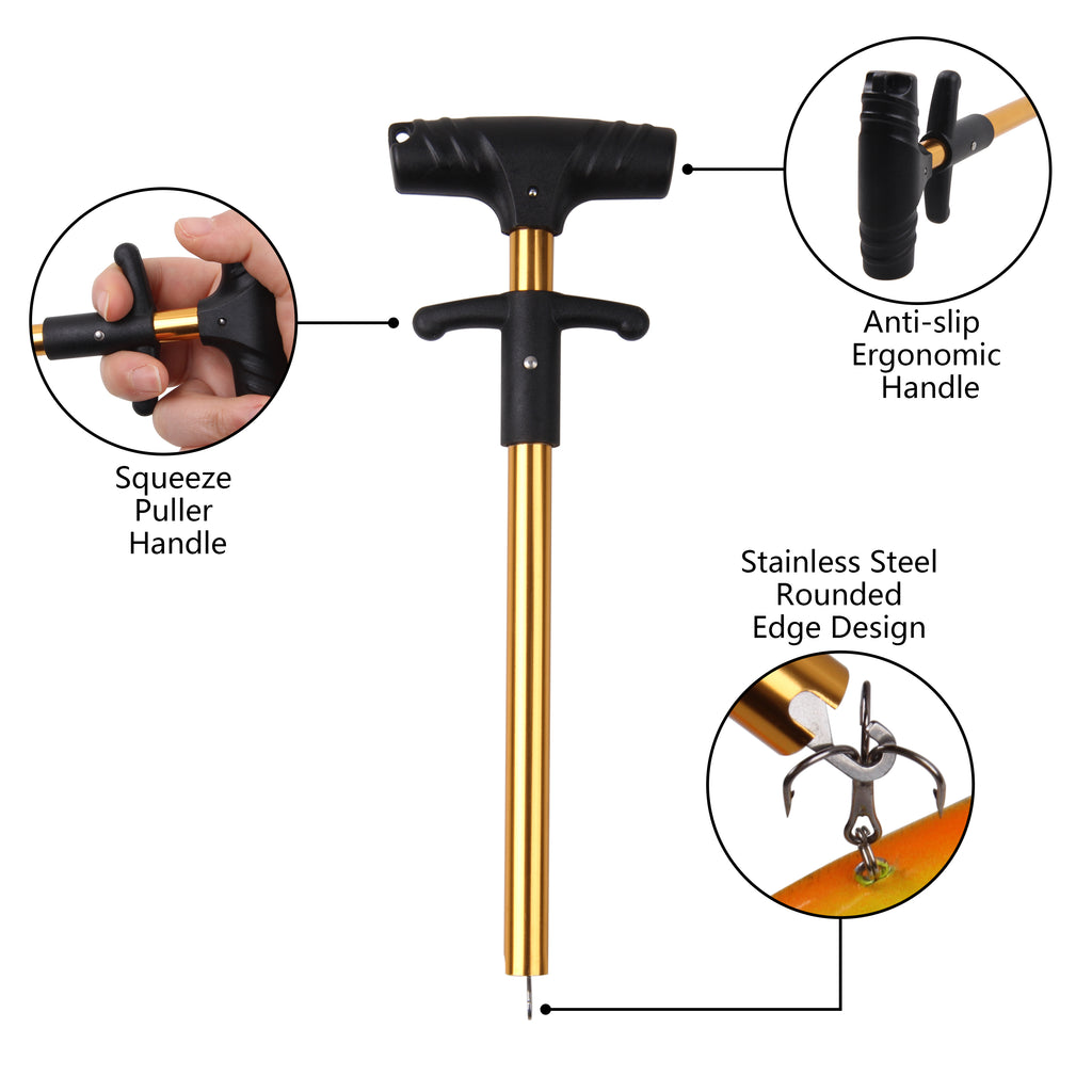 UnHooked - Quick & Easy Fishing Hook Remover Extractor Tool - 9.5 Inch