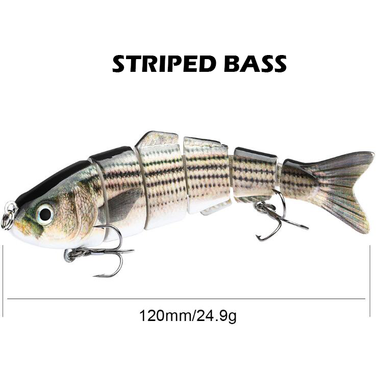 Six Segment Multi-Jointed Minnow Fishing Lure