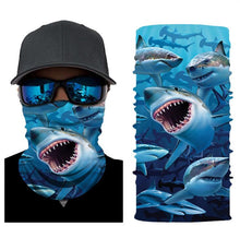 Load image into Gallery viewer, Fishing Mask Sharks