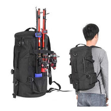 Load image into Gallery viewer, Water-Resistant Fishing Tackle Backpack