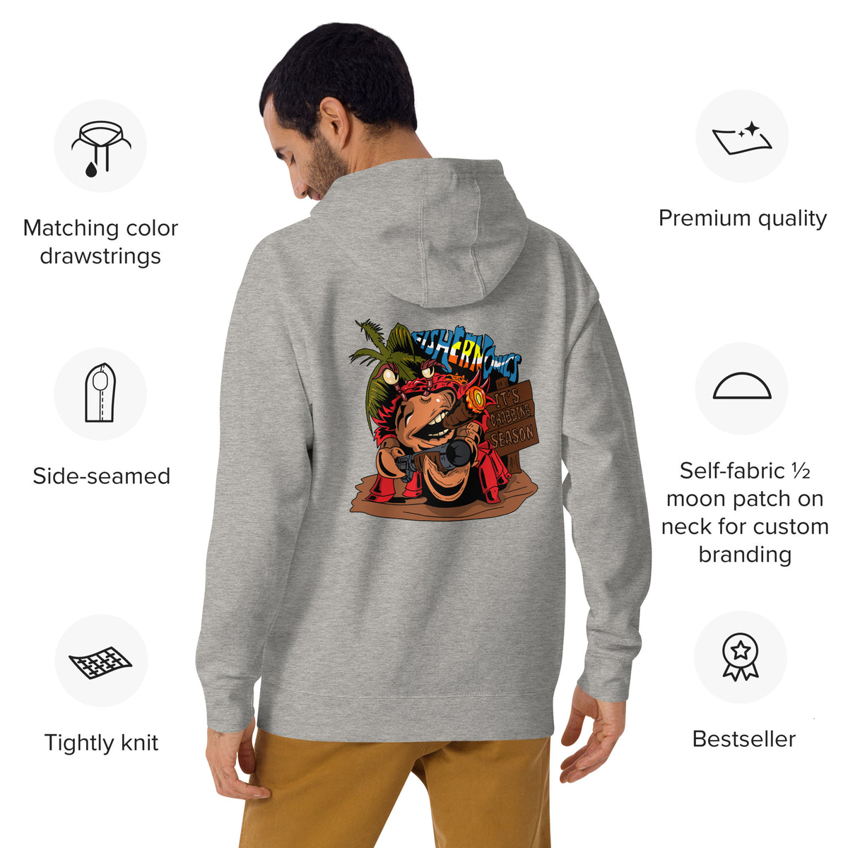 Unisex Hoodie - Crabbing Season Light